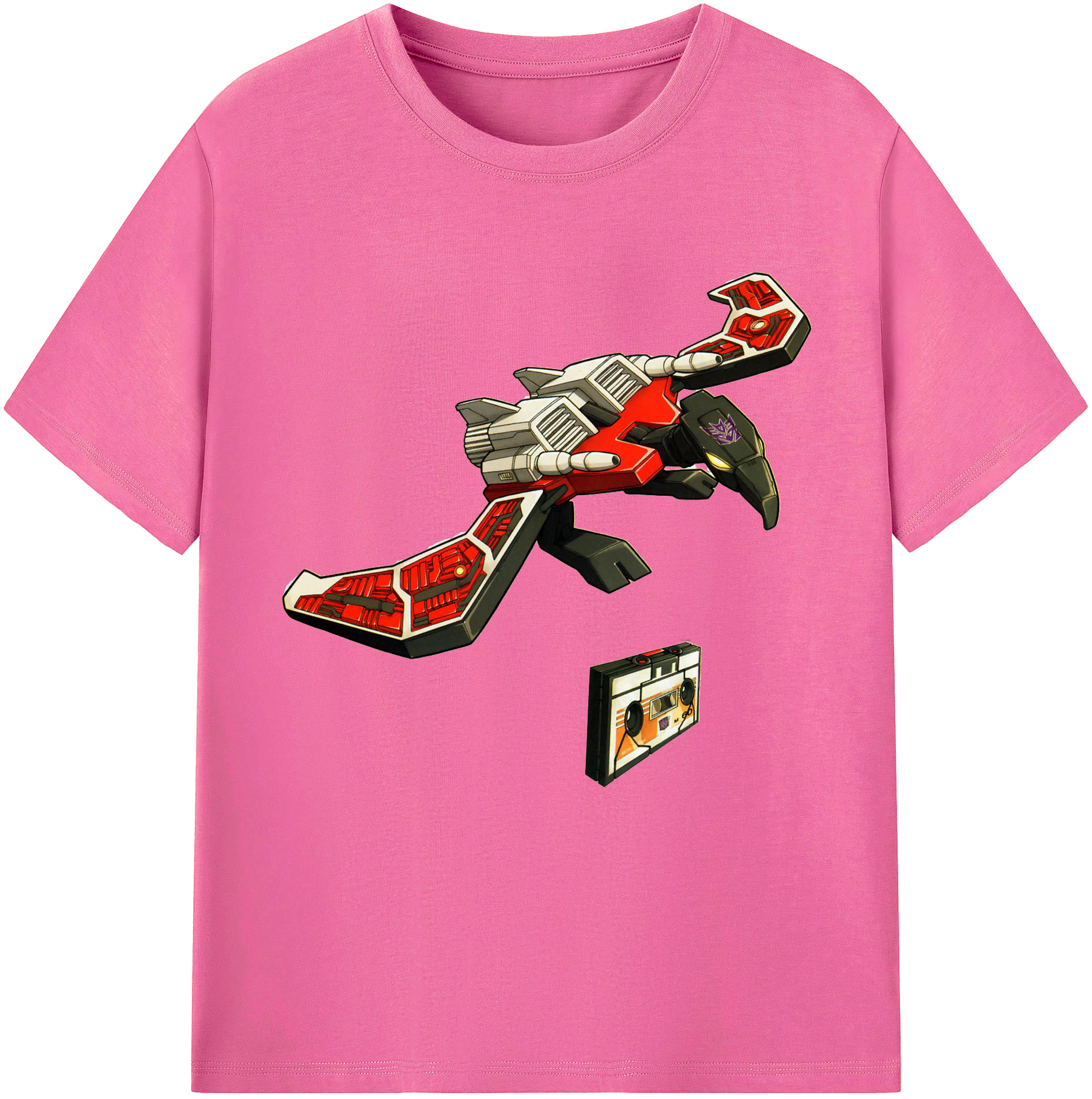 （画像用）  レディースカジュアルプリントTシャツ（綿100％）